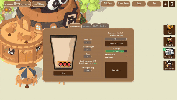 【经营SLG/中文/2D】珍珠奶茶店模拟器：放置商店管理/Boba Simulator : Idle Shop Management 官方中文版【200M/新作】